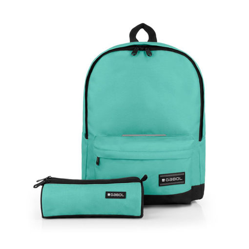 Picture of GABOL BEN BACKPACK + PENCIL CASE LIGHT TURQUOISE
